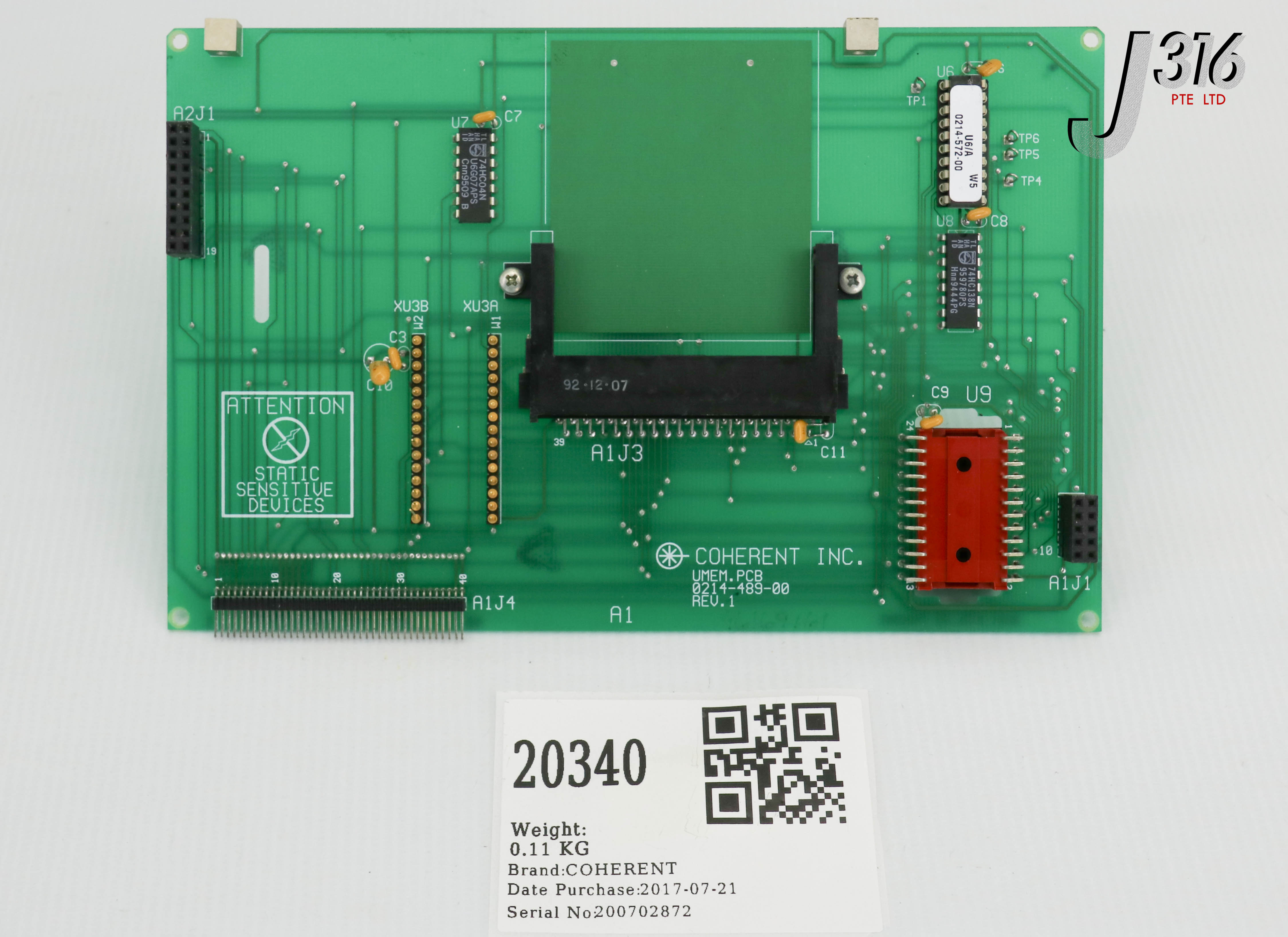 ON。 20340 COHERENT PCB, UMEM.PCB BOARD 0214-489-00 | eBay